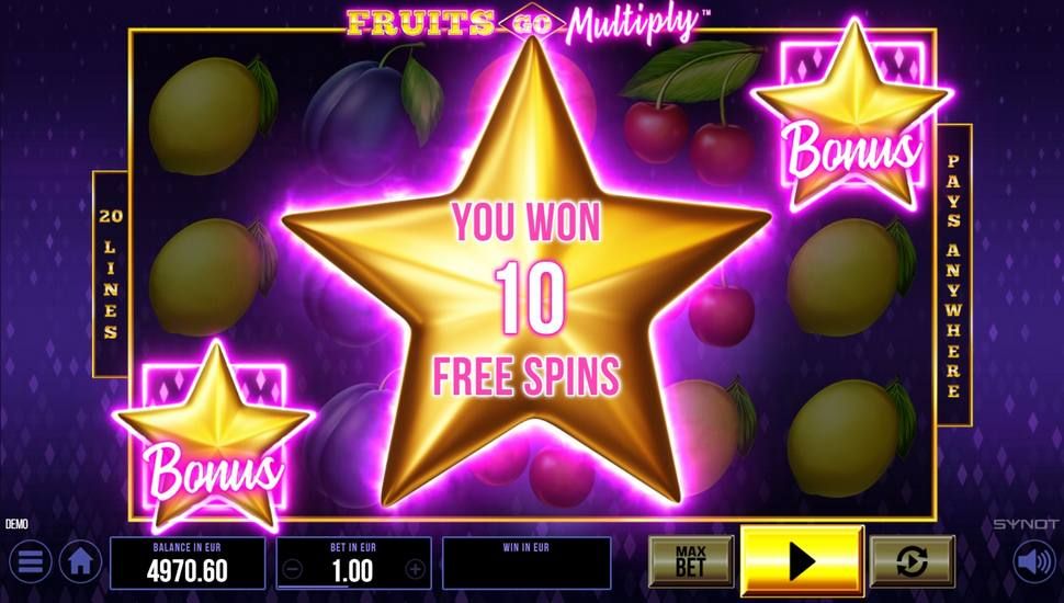 Fruits Go Multiply Slot - Free Spins