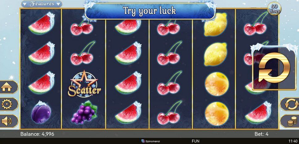 Fruits On Ice Collection 40 Lines Slot Mobile