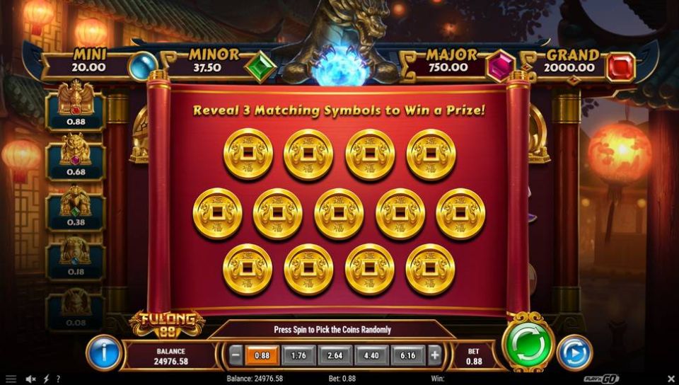 Fulong 88 slot bonus game