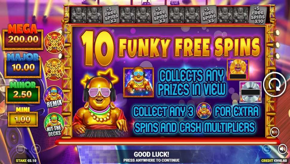 Funky Buddha slot free spins