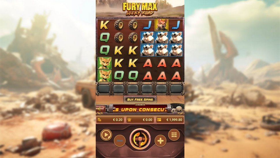 Fury Max Lucky Road slot gameplay