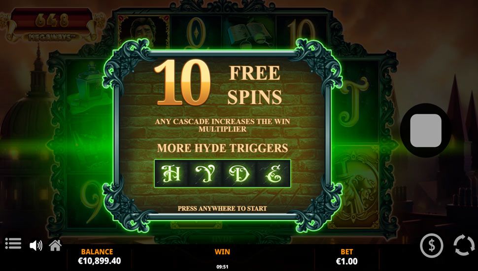 Fury of Hyde Megaways slot Free Spins
