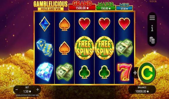 Gamblelicious Hold and Win