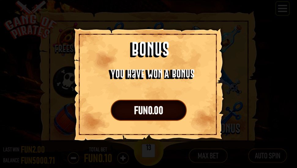 Gang of Pirates slot Bonus Game