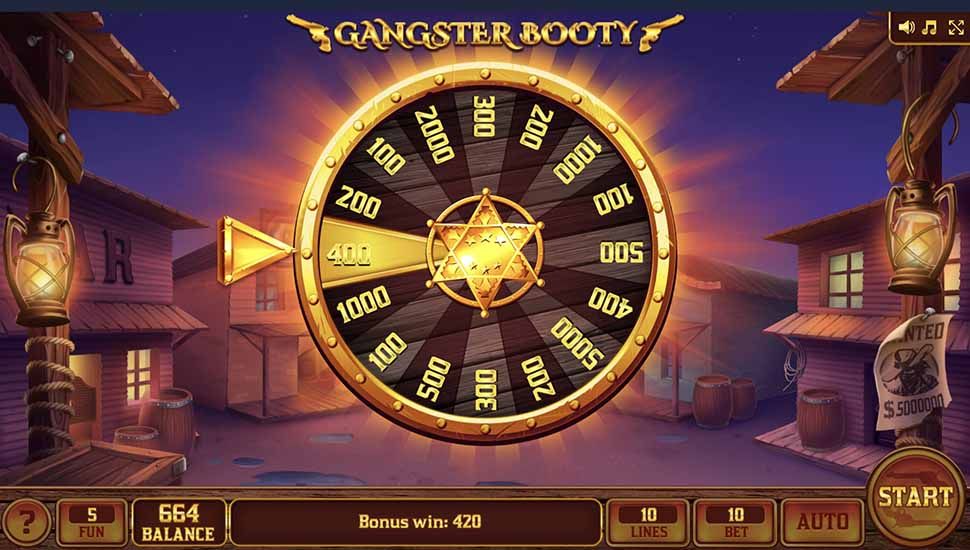 Gangster Booty slot Bonus Wheel