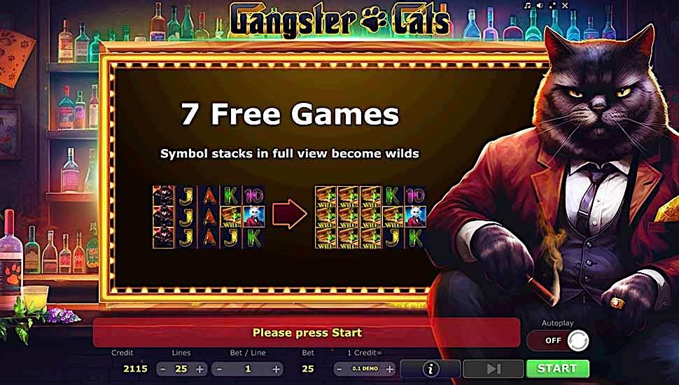 Gangster Cats slot free spins