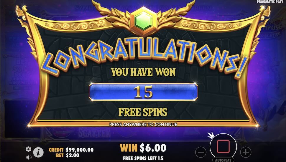 Gates of Olympus Super Scatter slot Bonus