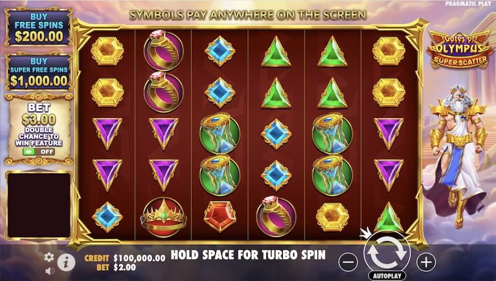 Gates of Olympus Super Scatter slot Gameplay