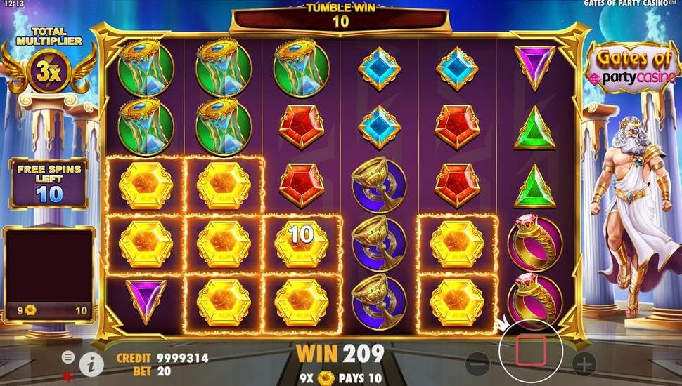 Gates of Party Casino slot Free spins