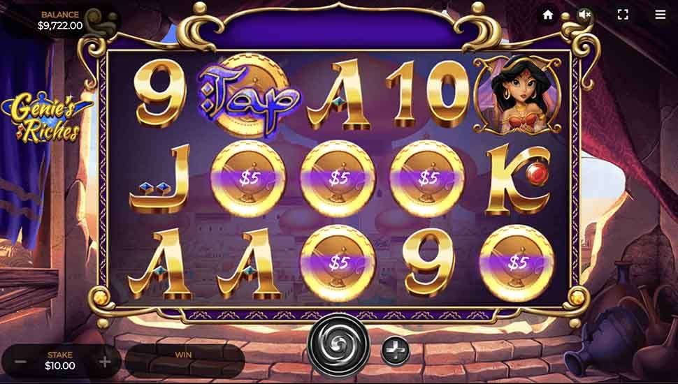 Genies Riches slot Tap Feature