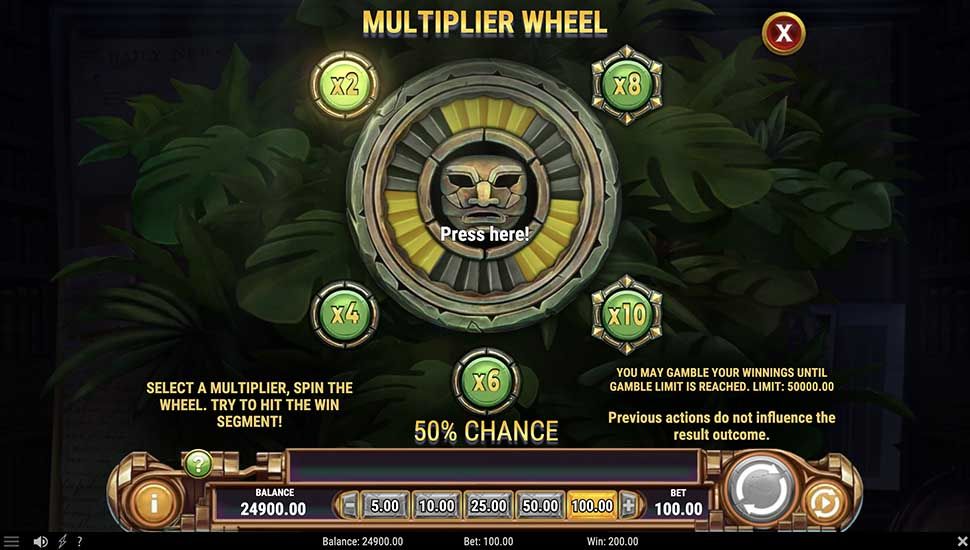 Gerard's Gambit slot gamble Multiplier Wheel