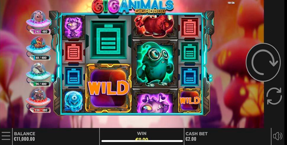 Giganimals Gigablox slot mobile