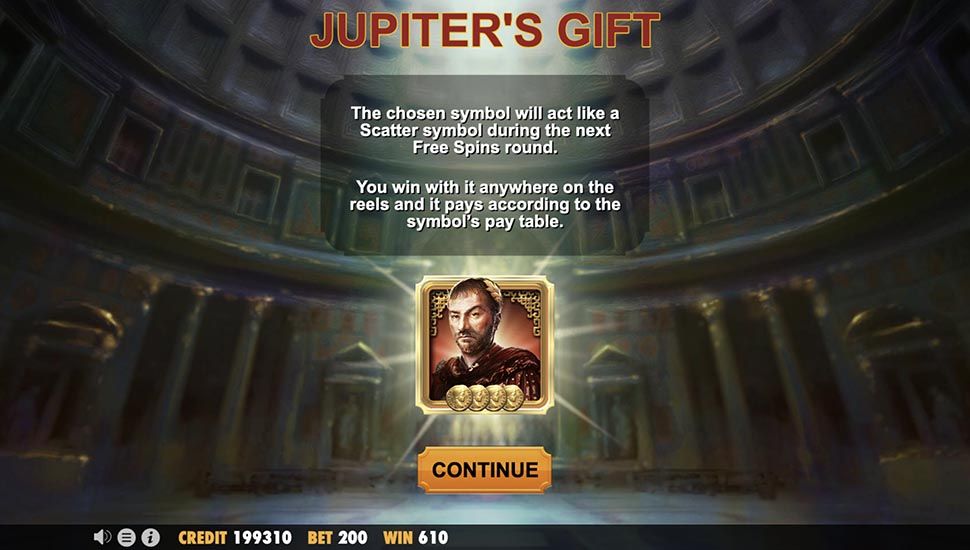 Glorious Rome slot Jupiter’s Gift Free Spins