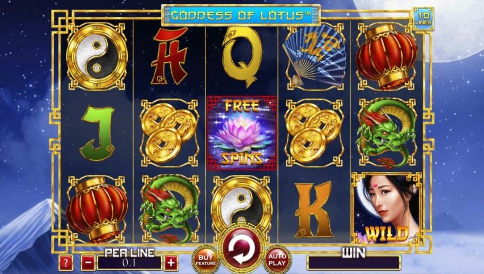 Goddess of Lotus 10 Lines Slot by Spinomenal preview