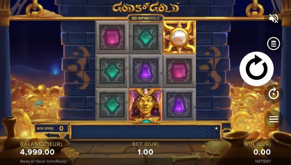 Gods of Gold Infinireels Slot Mobile