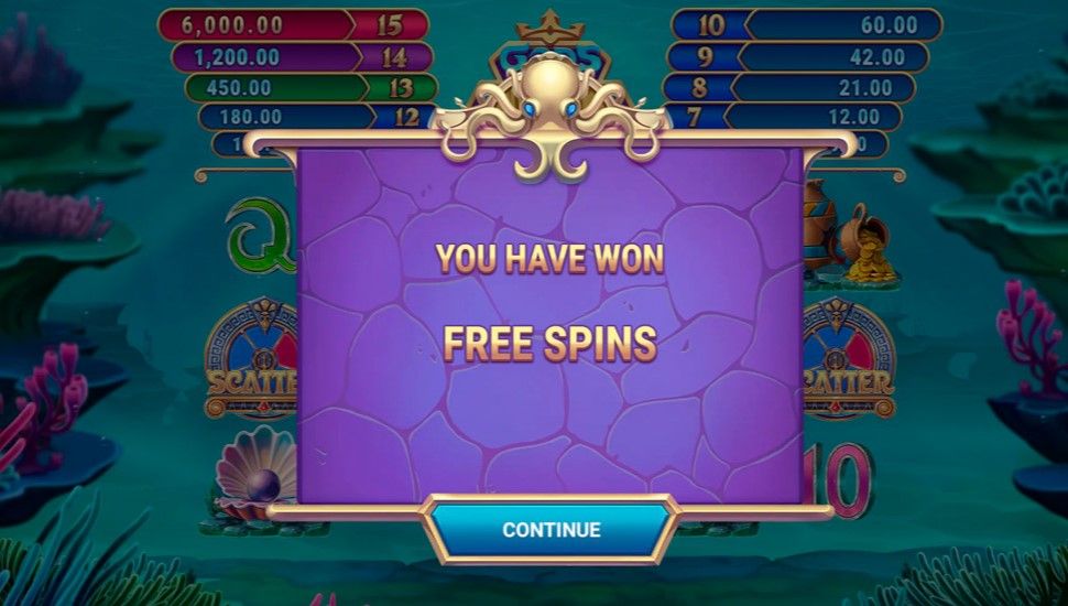 Gods of Seas Triton's Fortune slot - Free Spins