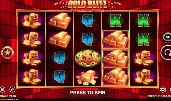 Gold Blitz Free Spins Fortune Play