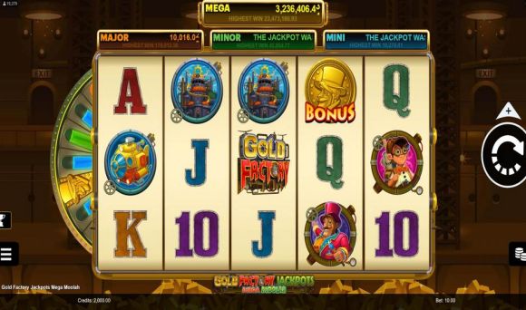 Gold Factory Jackpots Mega Moolah