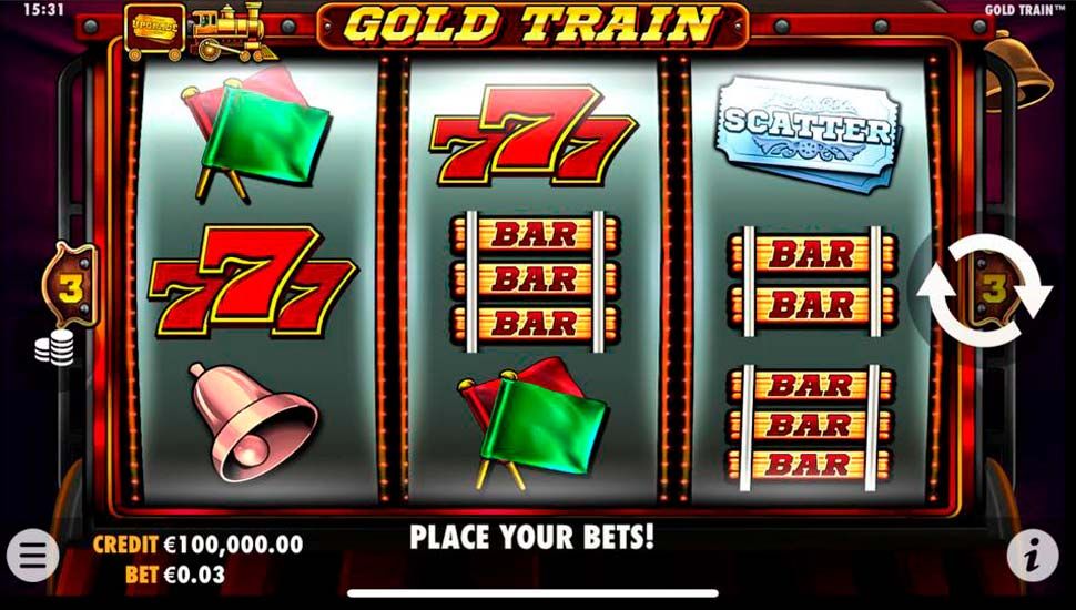 Gold train slot mobile