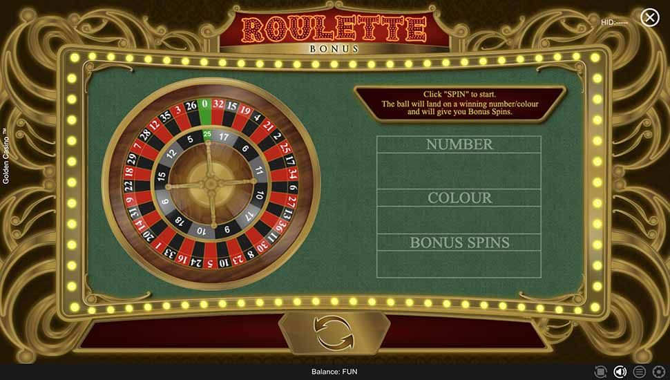 Golden Casino slot Roulette Game
