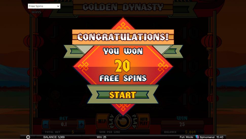 Golden Dynasty slot Free Spins