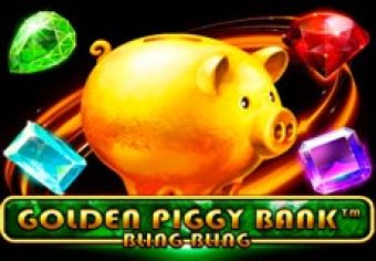 Golden Piggy Bank Bling Bling logo