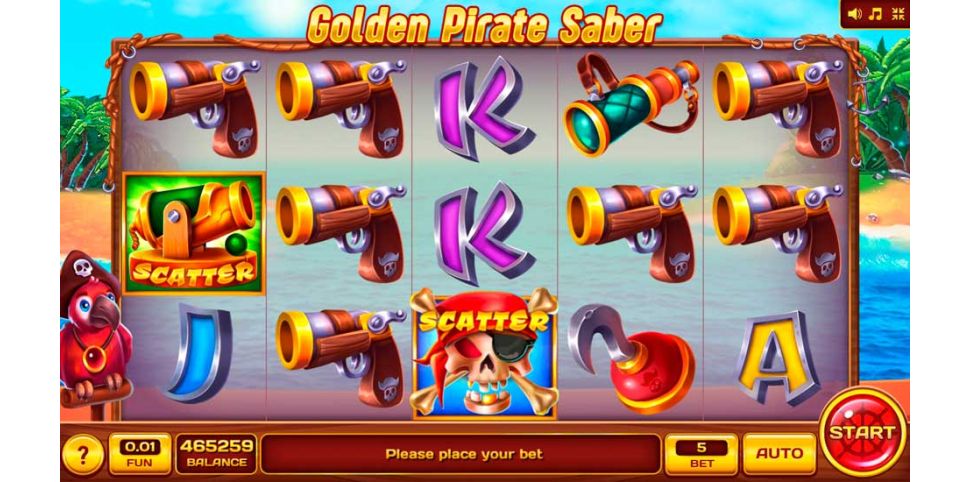 Golden Pirate Saber