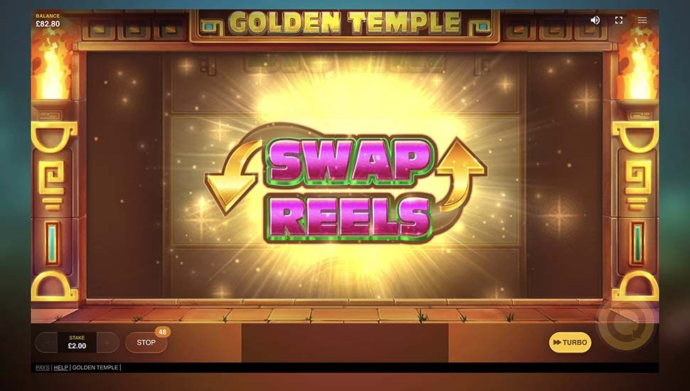 Golden Temple slot Reel Swap Feature