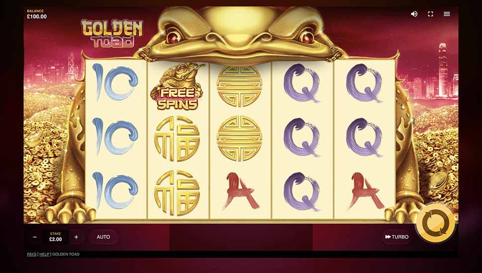 Golden Toad slot paytable