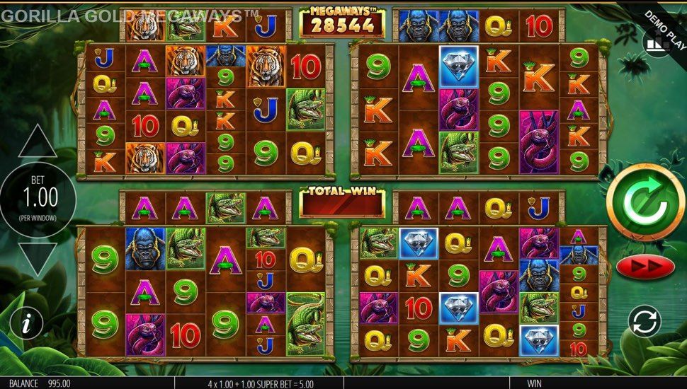 Gorilla Gold Megaways Slot By Blueprint Gaming preview