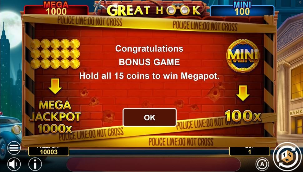 Great Hook Hold and Win slot bonus