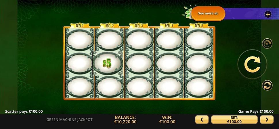 Green Machine Jackpot slot mobile