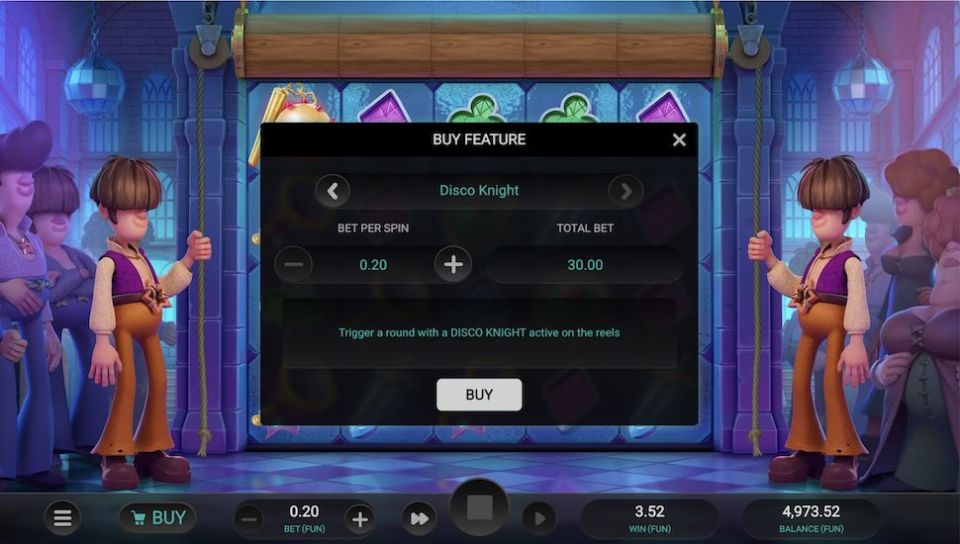 Groovy Knights Dream Drop slot Bonus Buy
