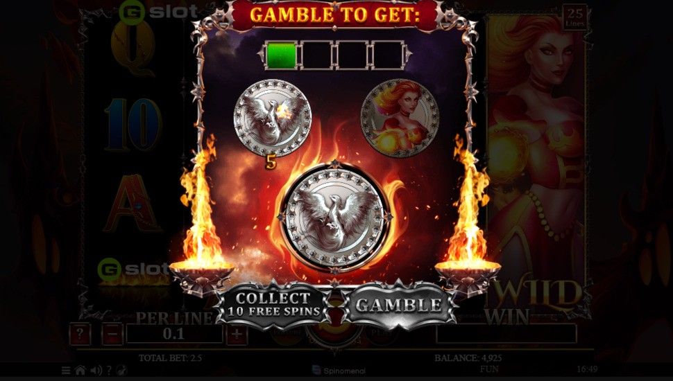 Gslot Queen of Fire slot machine