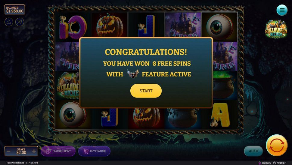 Halloween Riches slot free spins