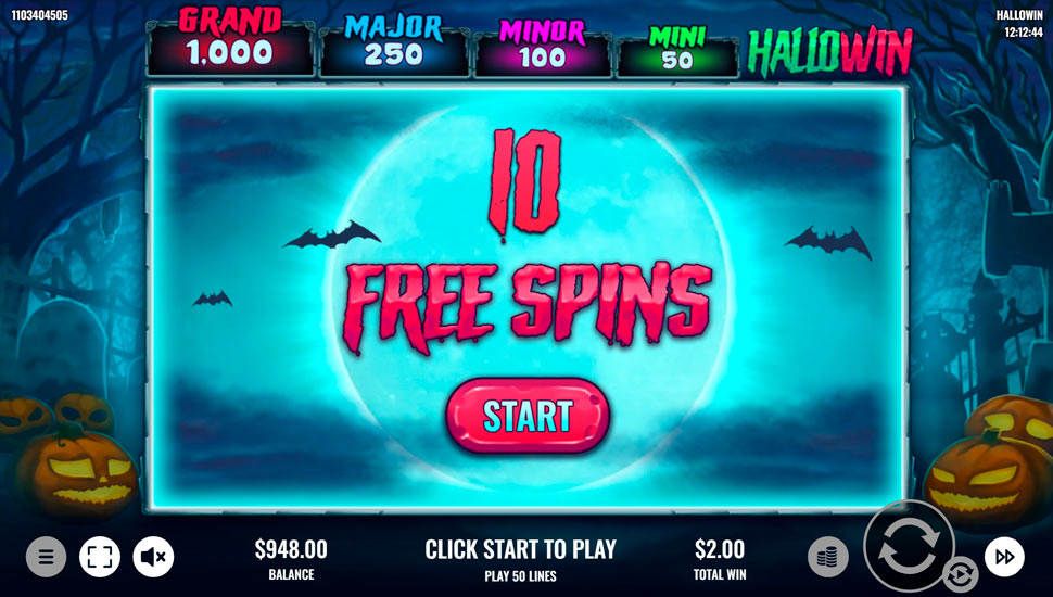 Hallowin slot Free Spins