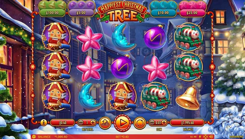 Happiest Christmas Tree slot gameplay