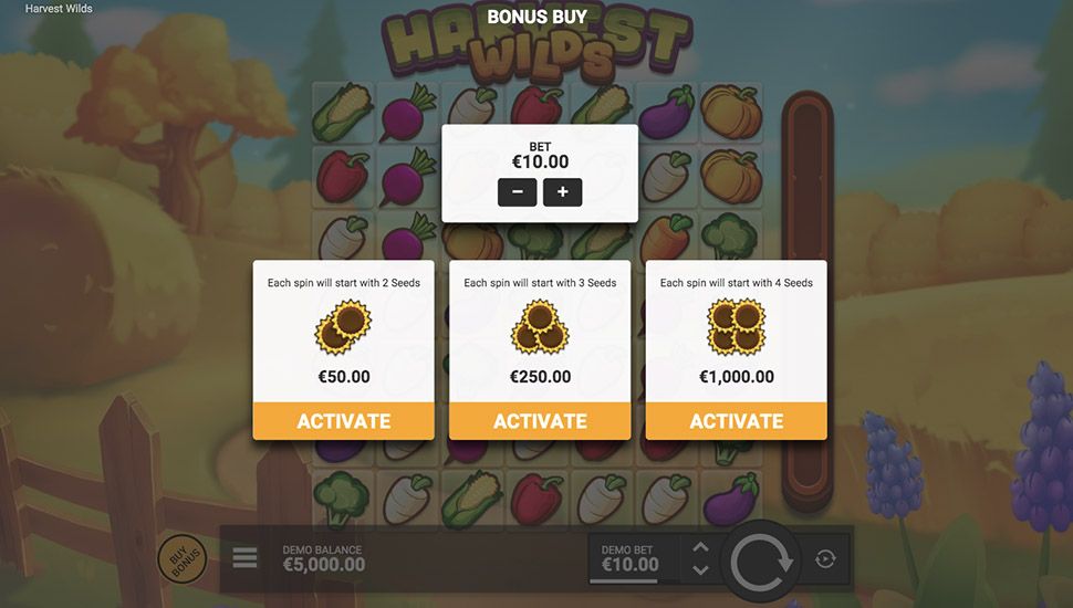 Harvest Wilds Hoppers slot machine