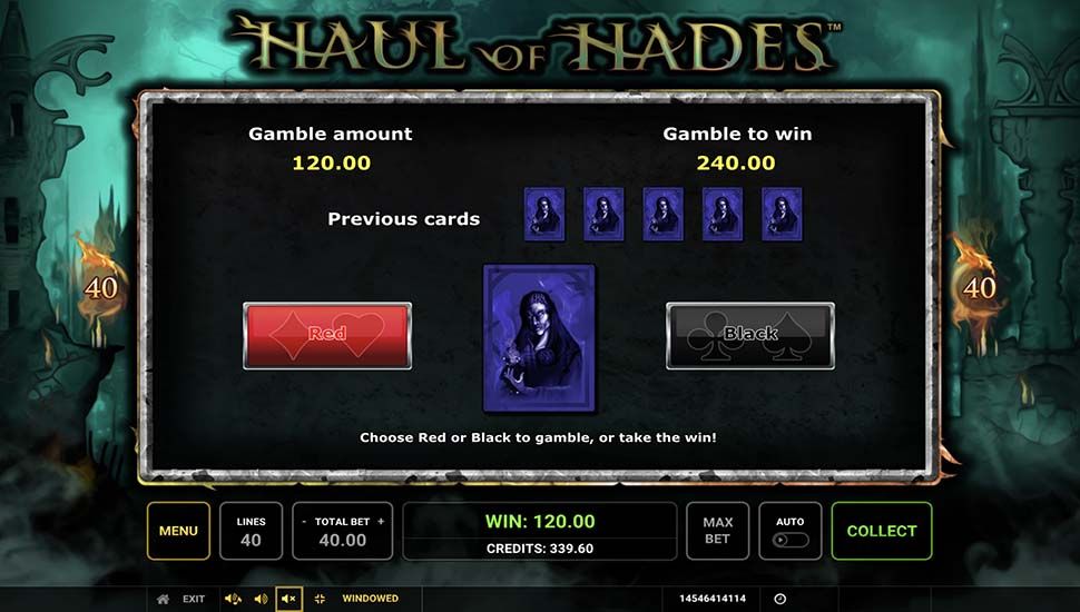 Haul of Hades slot gamble