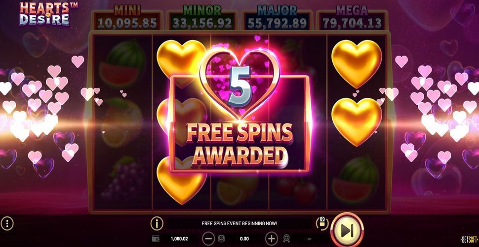 Hearts Desire Slot - Free Spins