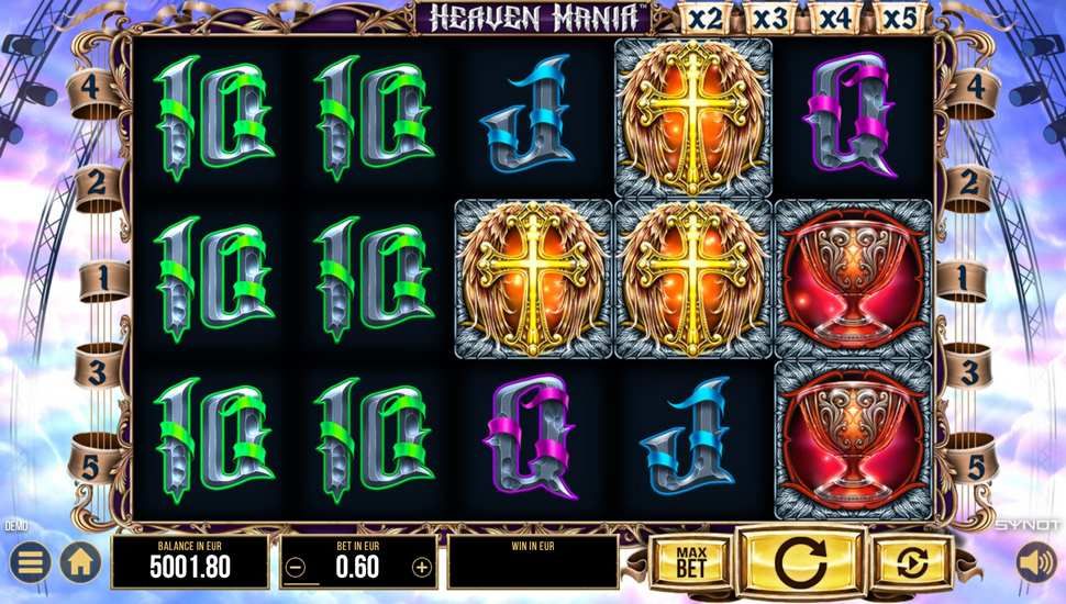 Heaven Mania slot gameplay