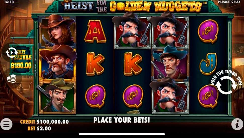 Heist for the Golden Nuggets slot mobile