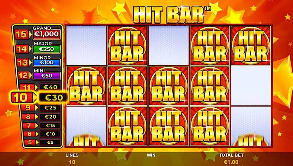 Hit Bar slot - bonus respin