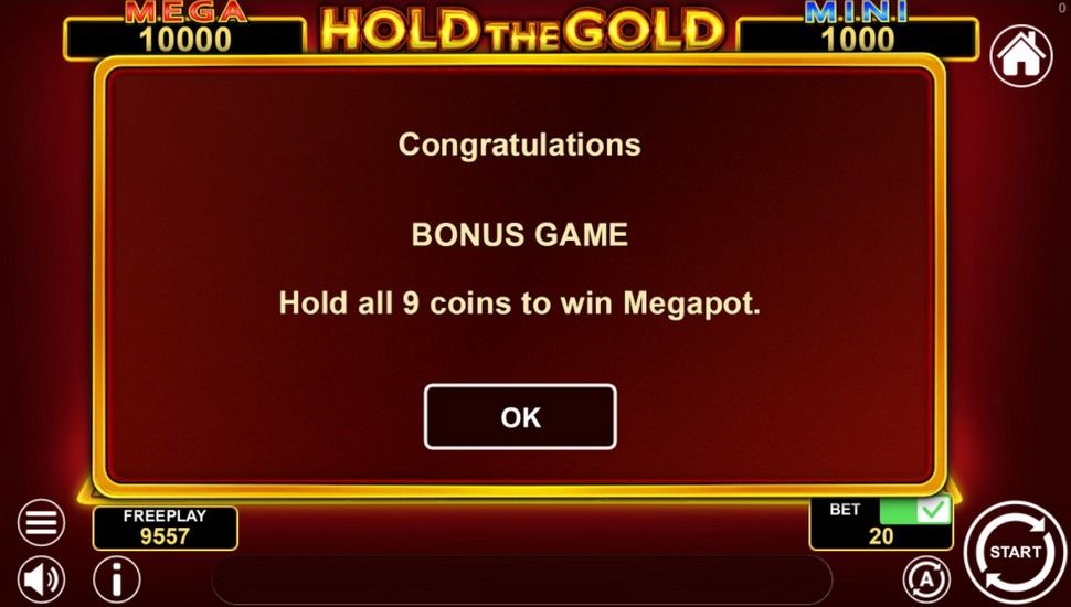Hold The Gold slot Bonus Game with Respins