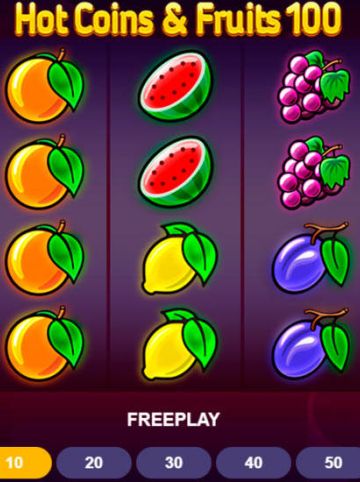 Hot Coins & Fruits 100