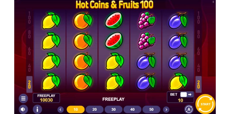 Hot Coins & Fruits 100
