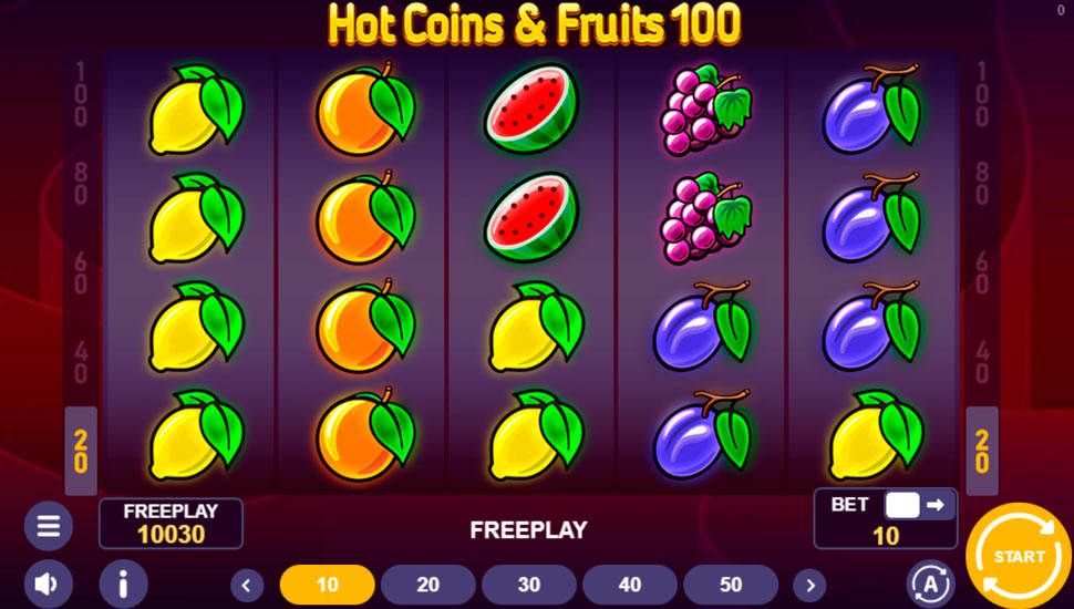 Hot Coins & Fruits 100