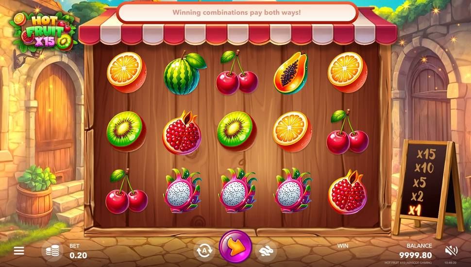 Hot Fruit X15 slot gameplay