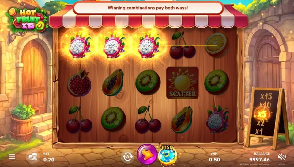 Hot Fruit X15 slot multiplier