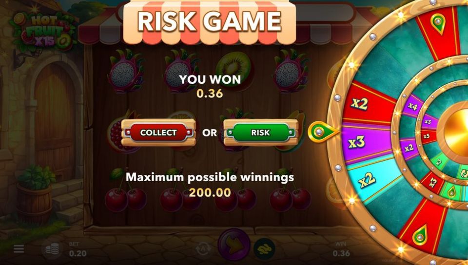 Hot Fruit X15 slot risk game